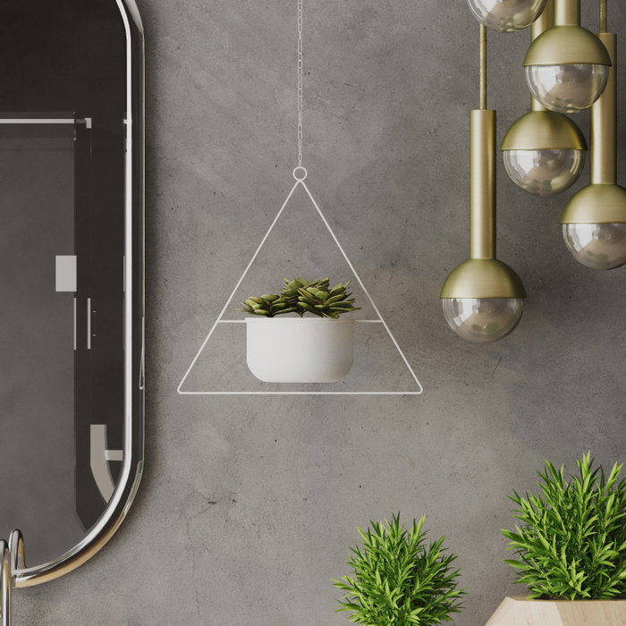 Aberto Design Maceta Decorativa Harpusta - Blanco